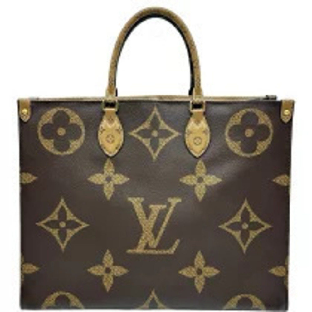 Louis Vuitton On The Go Brown Giant Reverse Tote Bag